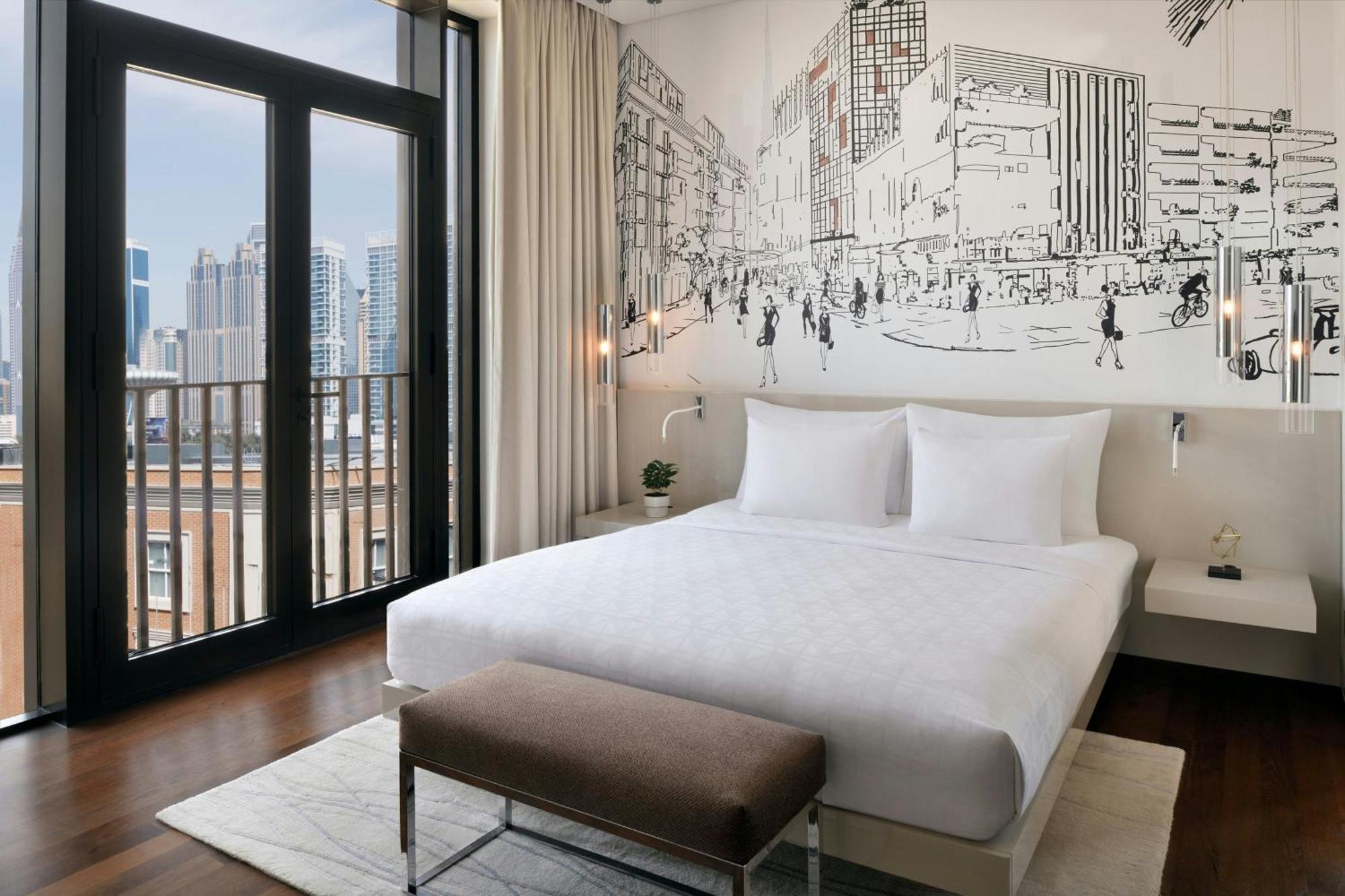 La Ville Hotel & Suites City Walk Dubai, Autograph Collection Kültér fotó A bedroom at the hotel